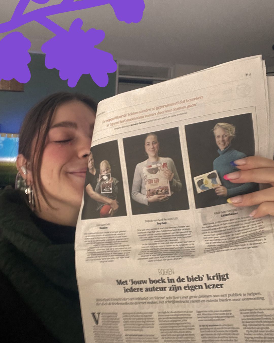 Kijk iaia [oma] en mama: we staan in de Volkskrant!